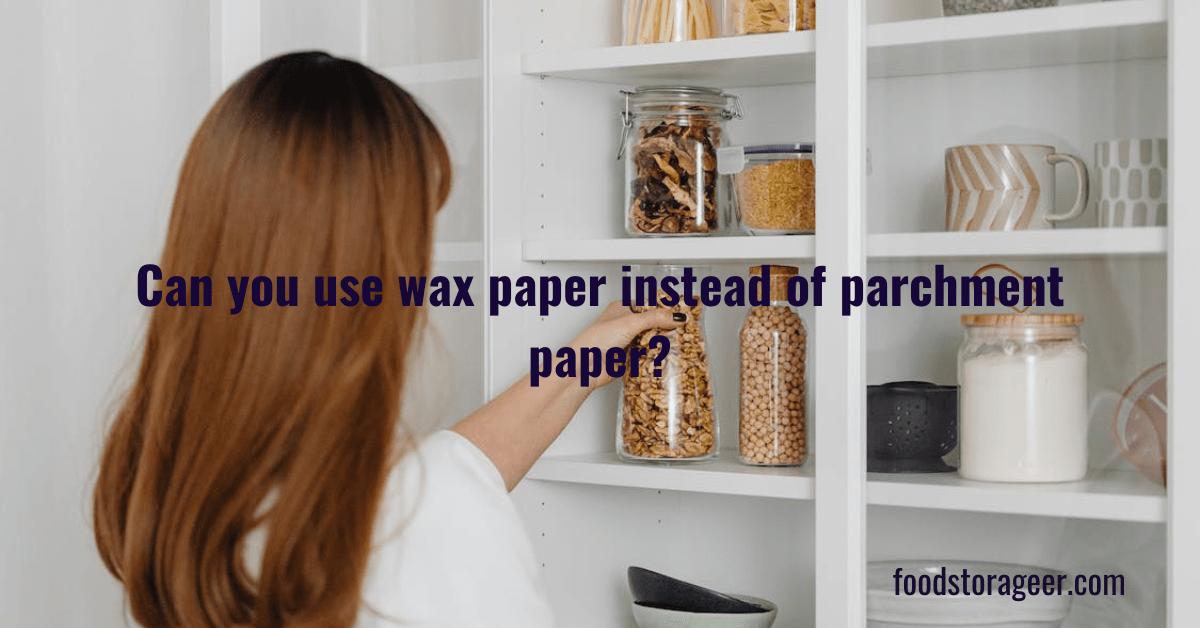 Can you use wax paper instead of parchment paper?