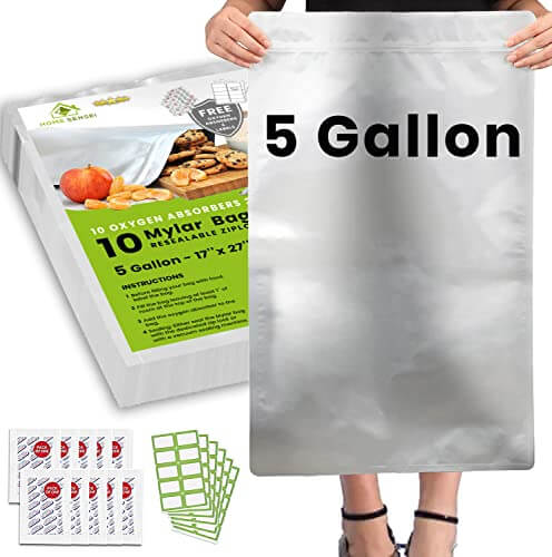 Top 10 Best Mylar Bags For 5 Gallon Buckets -2023