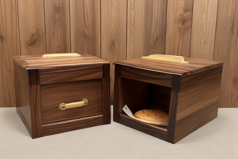 Wood bread Box